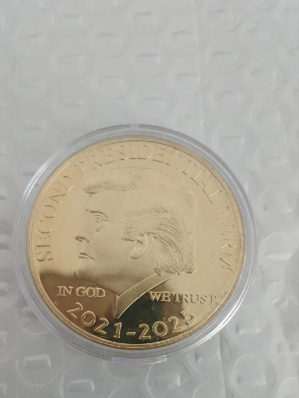 Gold-Tone Commemorative Coin in Protective Case